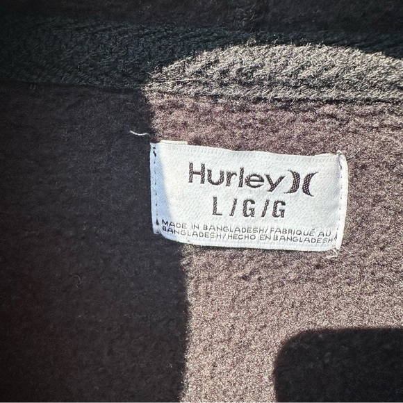 Hurley Black hoodie, Size L. - Picture 4 of 4